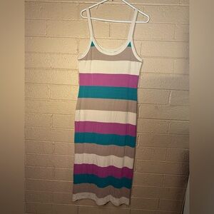 Z Supply Multicolor Striped Maxi Dress